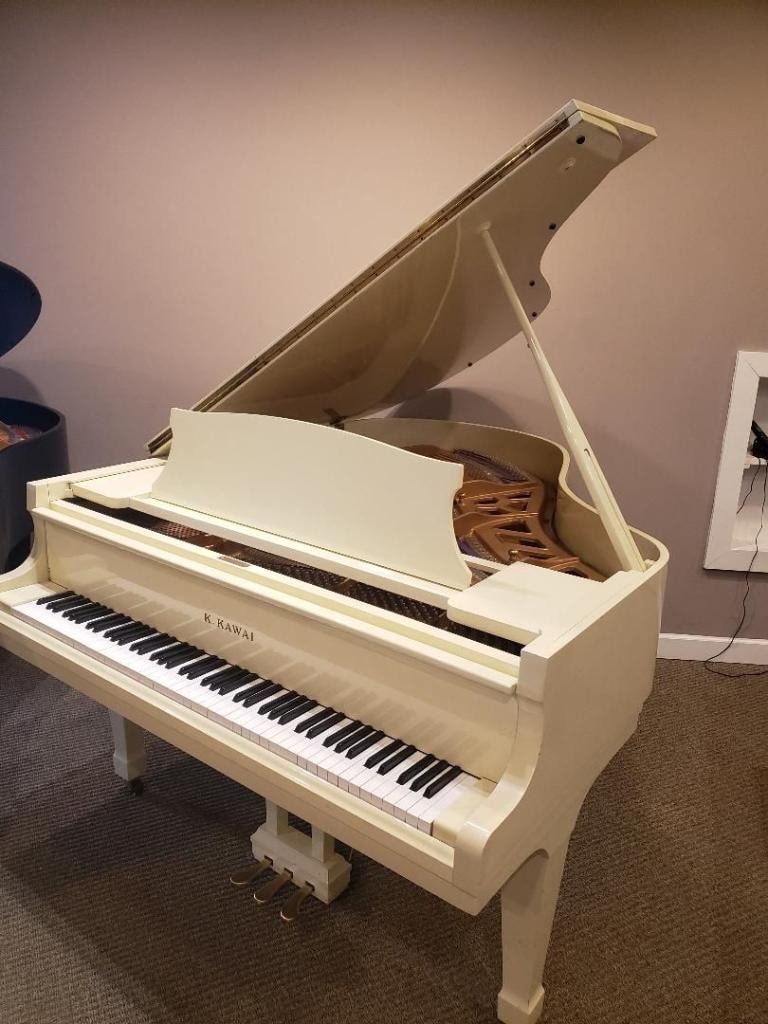 Kawai White Parlor Grand